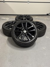 Genuine VW 18” Charleston Alloy Wheels, Black, Michelin CrossClimate Tyres