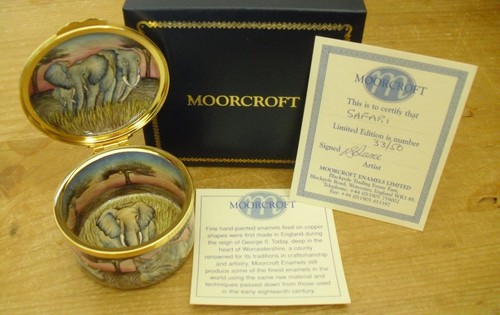 Boxed ltd moorcroft - ltd, enamels