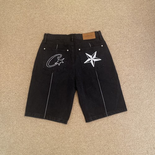 Corteiz denim shorts black - corteiz,