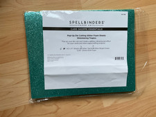 6x A4 sheets of Spellbinders low shed glitter Foam - teal bright green - craft