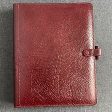 Filofax Deskfax Organiser Burgundy Calf Leather Made in England DX1CLF78 Vintage