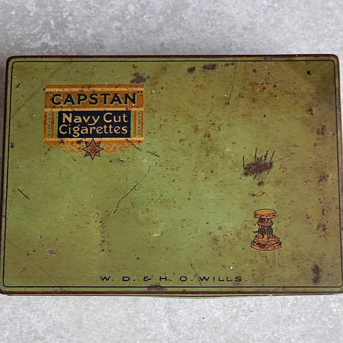 Vintage cigarette tin - vintage,