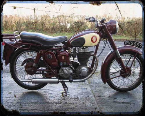 Bsa c12 metal sign - bsa,