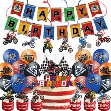 Dirt bike party decorations - dirt,