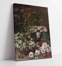 CLAUDE MONET, SPRING FLOWERS -CANVAS WALL ARTWORK PICTURE PRINT