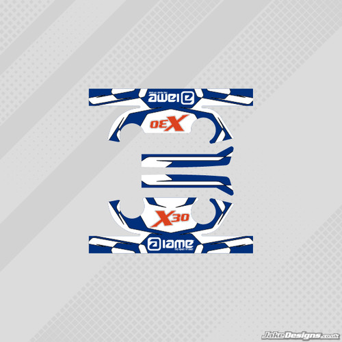 Iame x30 style head - head, sticker