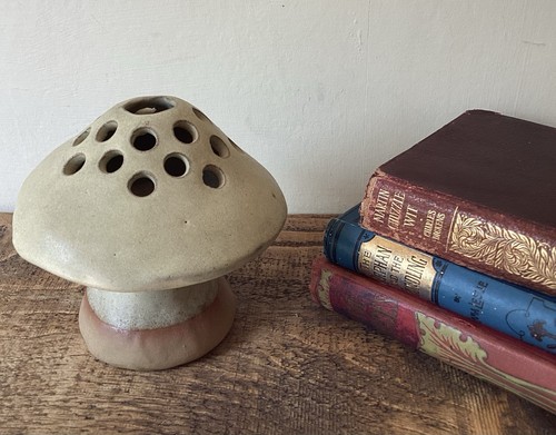 Vintage stoneware mushroom - stoneware,
