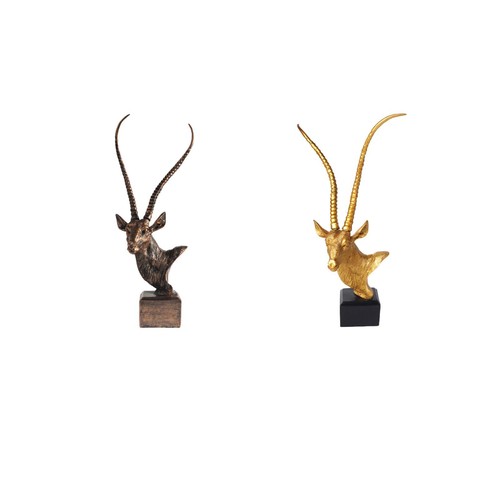 Antelope head sculpture - head, nordic