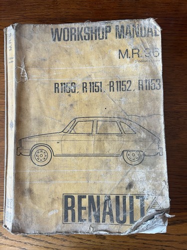 Vintage workshop manual - workshop,