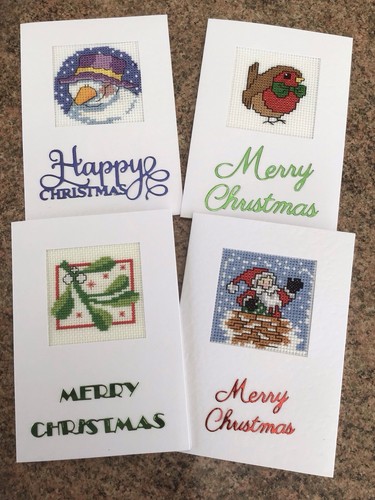 Completed christmas cross - christmas,