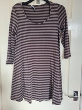 Beautiful Soft Striped Myrine Ladies Dress Size 10 (tiny mark in pic)