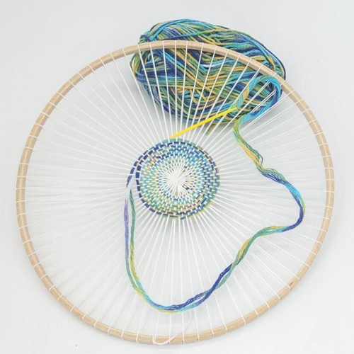 Round wooden loom knitting - wooden,
