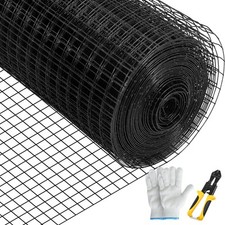 VEVOR Welded Wire Fence Vinyl Coated Chicken Rabbit Mesh 1"x1" 16 Gauge 36"x50'