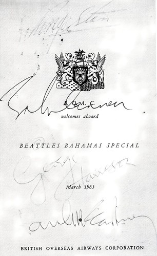 The beatles signed boac note - the,