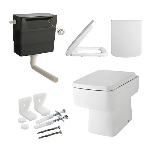 Bathroom back wall - to, toilet