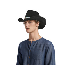 Straw Cowboy Hat for Women &