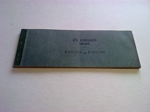 Old cheque book ulster bank - old,