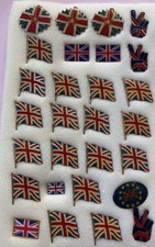 28 Union Flag Union Jack Flag Pin Badges