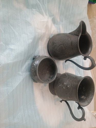 Antique pewter tankard jug - antique, tankard,