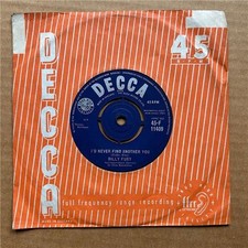 BILLY FURY I'D NEVER FIND