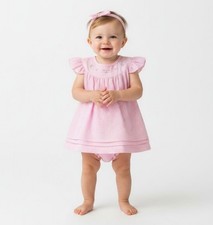 Baby girls pink gingham