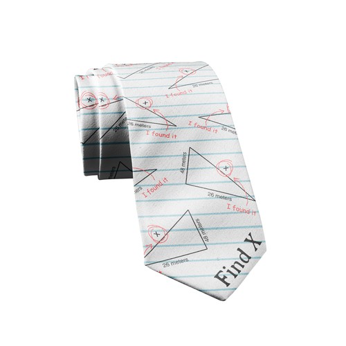 Find tie funny - x, math