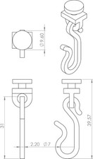 Croydex White Shower Curtain