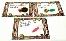 3 Vintage Belly Button Brush