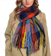 Women Fashion Grid Winter Warm