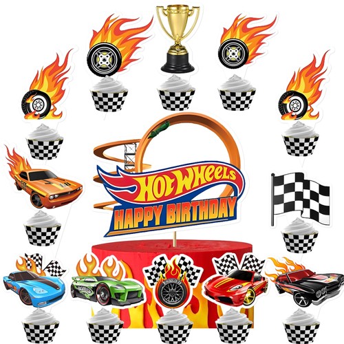 Pcs hotwheels cake - 25, toppers