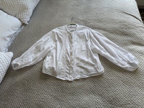 Mango white broderie anglaise - broderie,