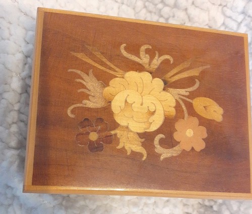 Vintage italian inlaid - inlaid, wood