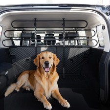 Dog Car Barrier Metal Adjustable Pet Barrier Universal-Fit Safety Pet Divider