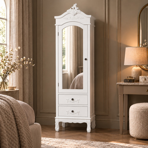 Ornate white french - white, style