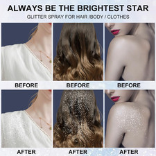 Glitter Spray, Body Face Hair