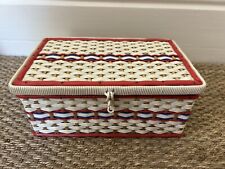 VINTAGE c.1950s red, white and