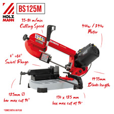 Holzmann Portable Metal Bandsaw BS125M 400W Stand 130x125mm Cutting Capacity