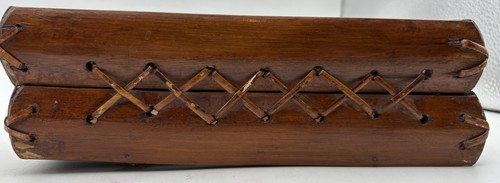 Vintage folding wood bamboo - vintage,