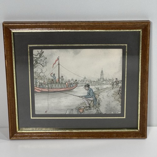 Vintage anton pieck framed - vintage,