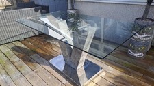 Cut glass crystal table - cut,