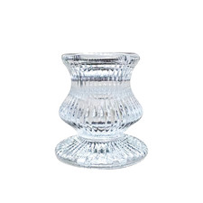 Clear Glass Candlestick