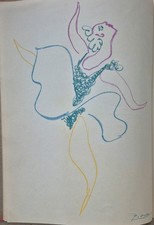 Pablo Picasso DANSEUSE original lithograph, Mourlot, 'Le Ballet' Hachette