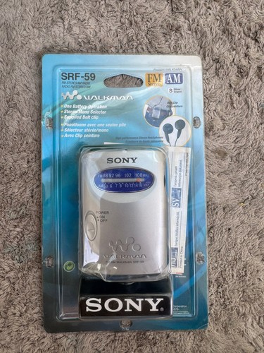 Rare sony walkman srf radio - srf-59,