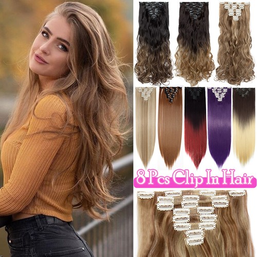Real natural hair - natural, clip