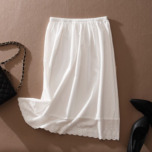 Women cotton lace underskirt - women,