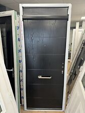 Brand New Modern Composite Front Door - Black Front  925 X 2045/2245 Mm