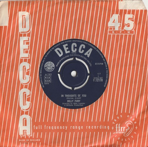 Billy fury thoughts - -, in