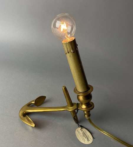 Vintage brass lamp pivoting - vintage,