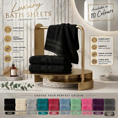 Bath sheets pack - sheets, soft