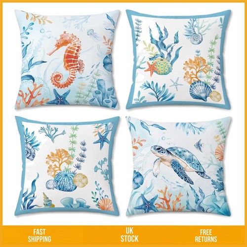 Vibrant coastal beach cushion - vibrant,